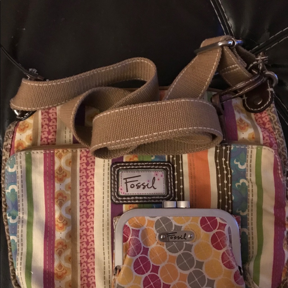 Authentic Fossil Crossbody Satchel